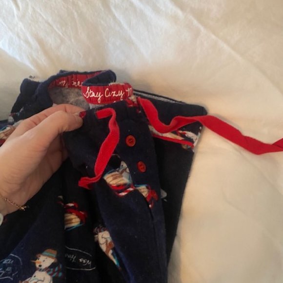 P.J. Salvage Snowmen Pajama Set Flannel - Picture 4 of 4